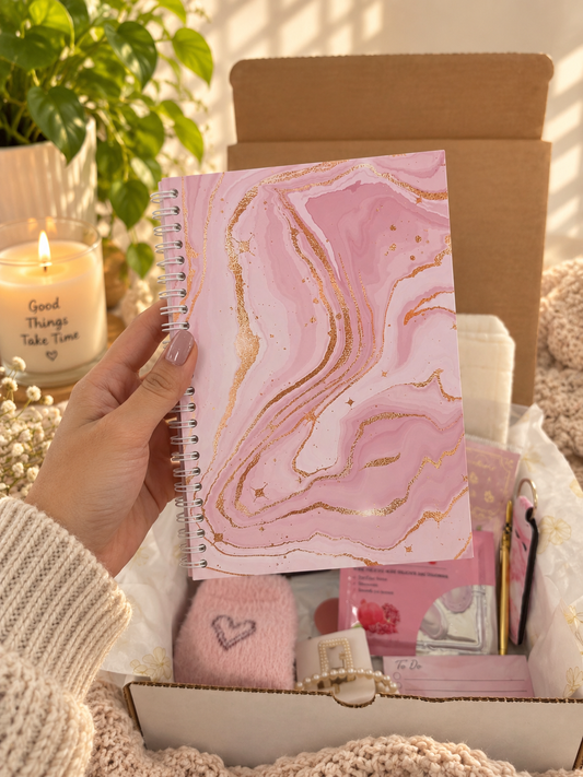 Pink Marble Cozy Journal Bundle💓