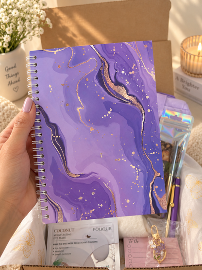 Purple Marble Cozy Journal Bundle💜