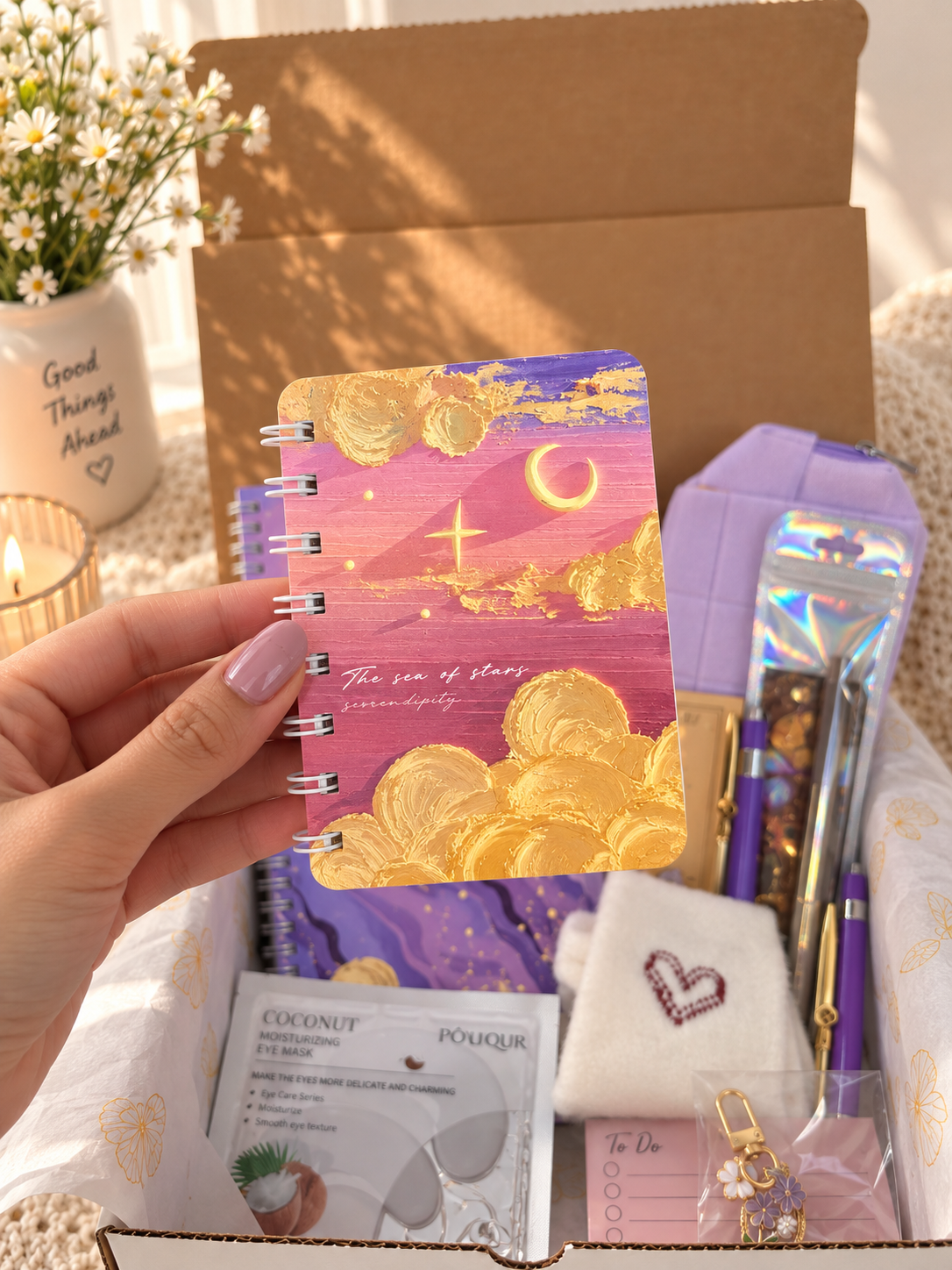 Purple Marble Cozy Journal Bundle💜