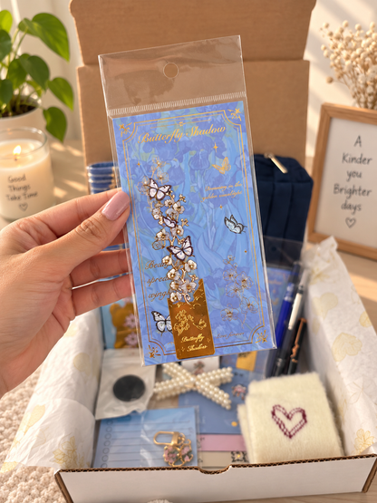 Navy Marble Cozy Journal Bundle 💙