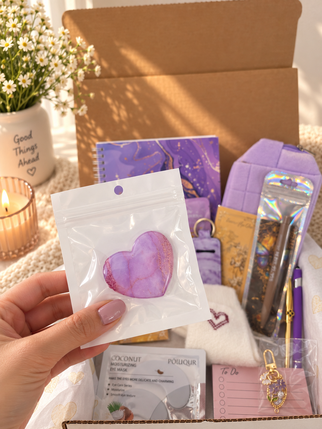 Purple Marble Cozy Journal Bundle💜