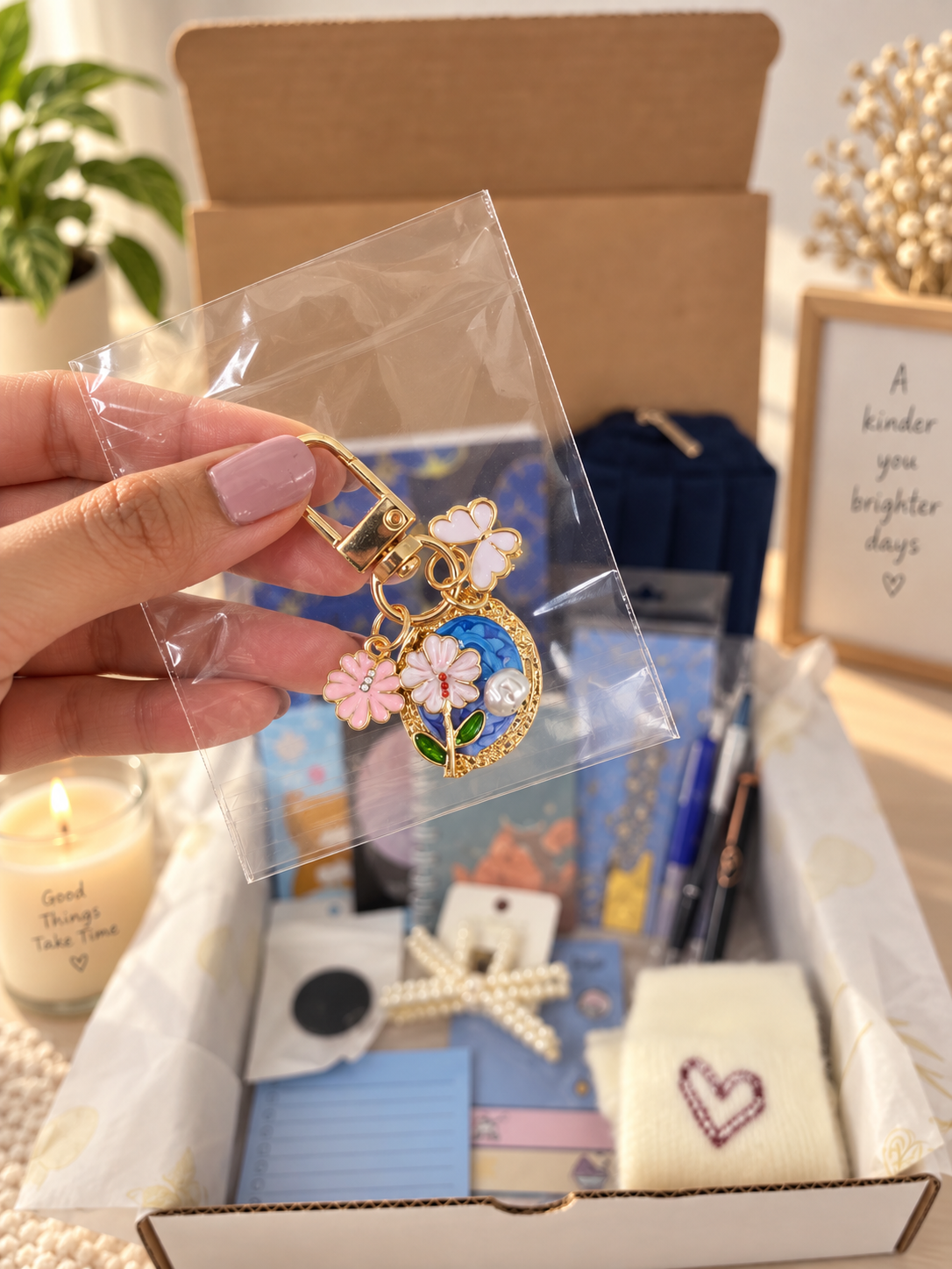 Navy Marble Cozy Journal Bundle 💙