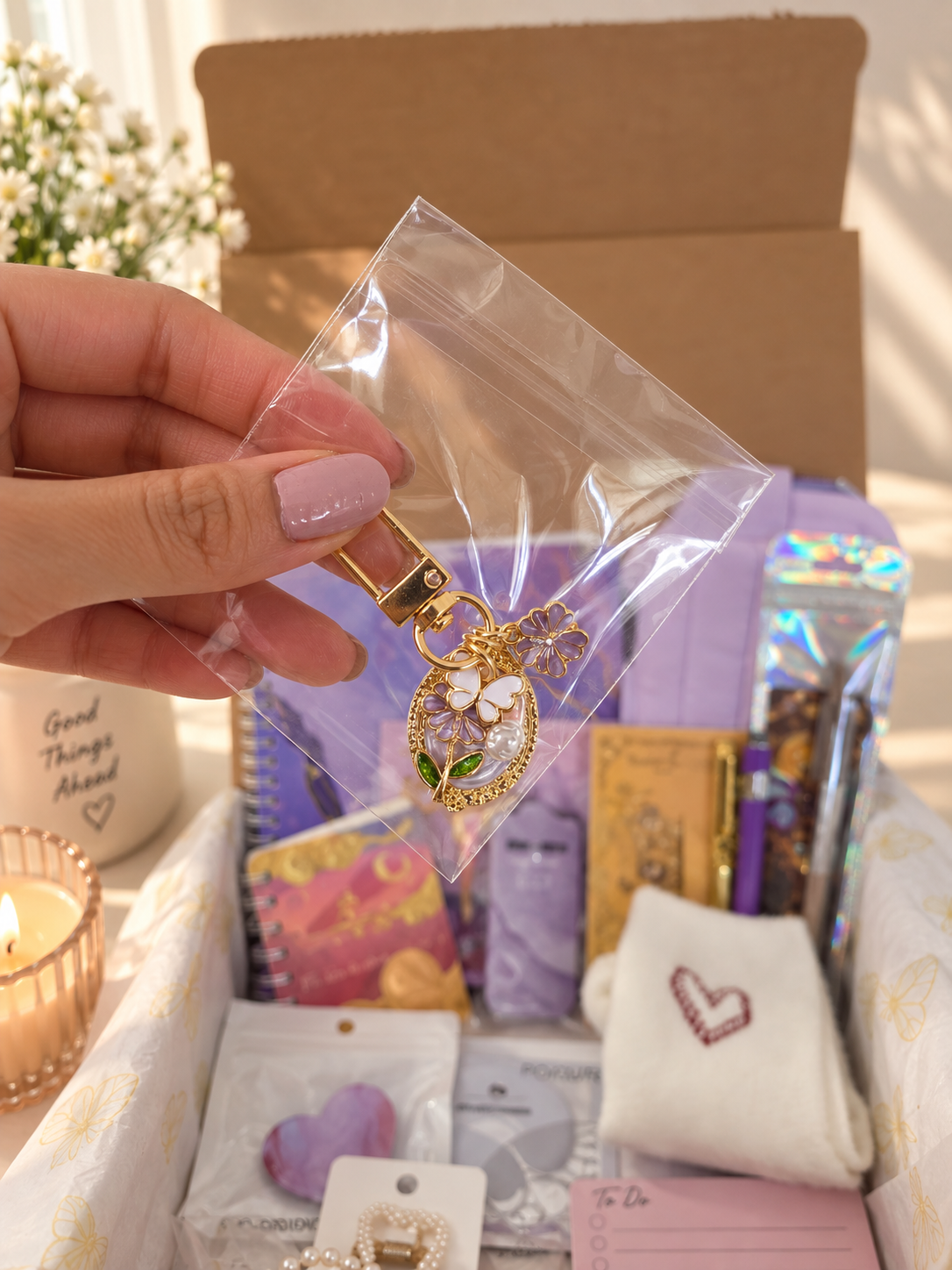Purple Marble Cozy Journal Bundle💜